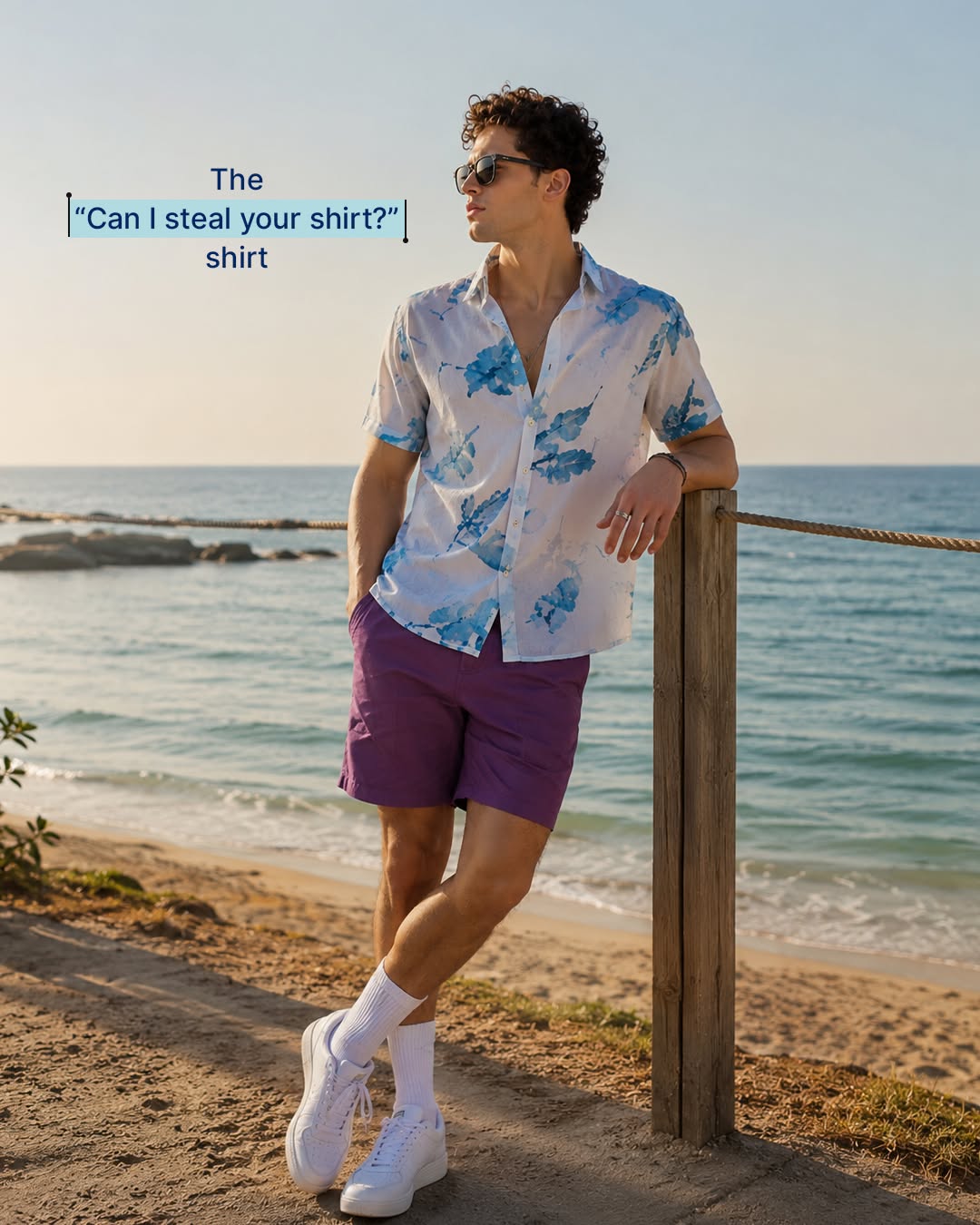 Men's printed shirt style