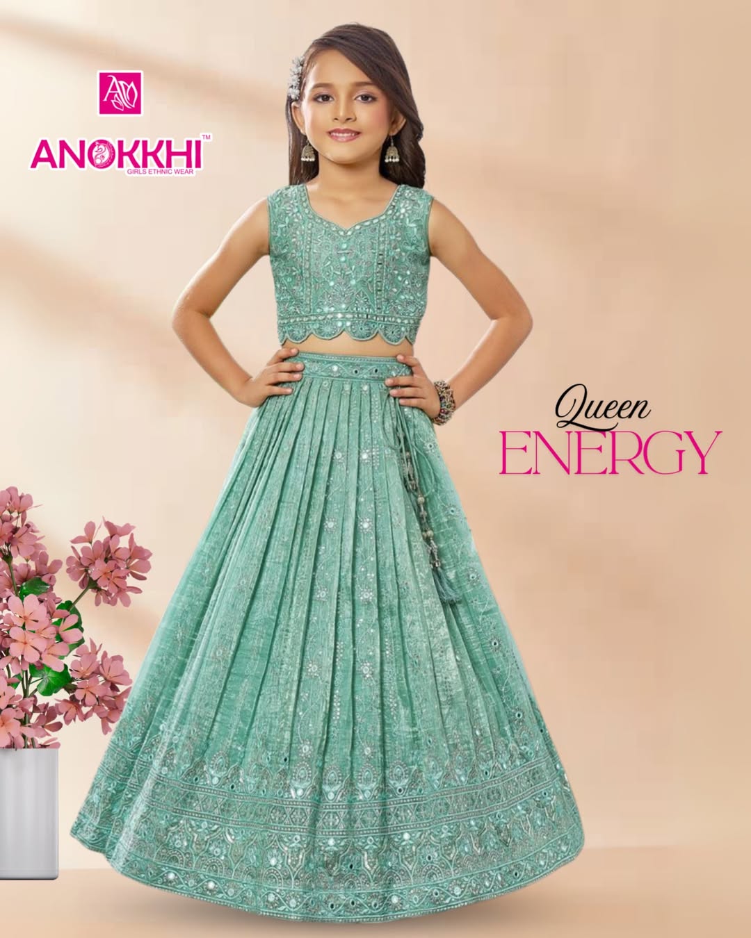 Kids festive lehenga