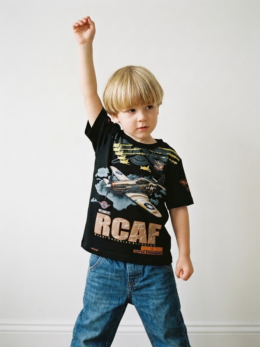 Boys graphic tee and denim